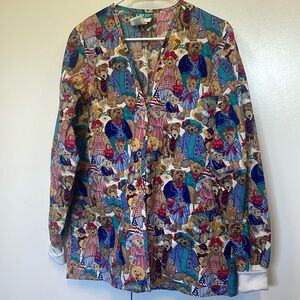 New teddy bear scrubs top. Pediatrics.  ER, urgent care. Preschool, school nurse